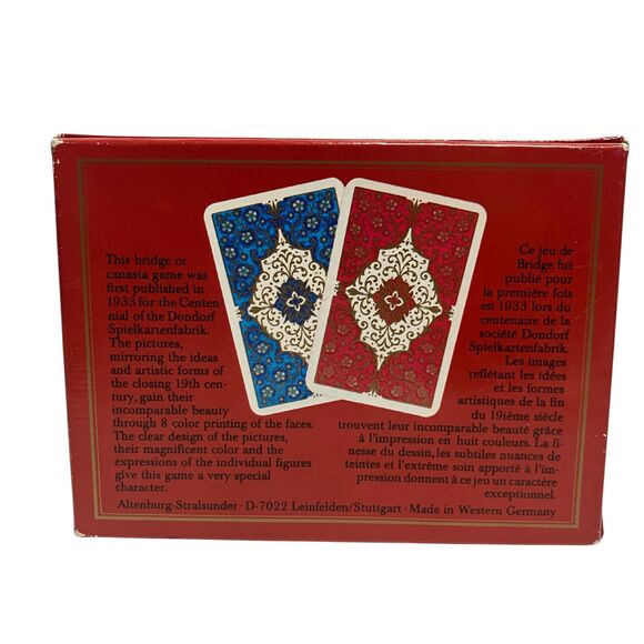 Vintage Dondorf Centennial Bridge Canasta Playing Cards - 1933 Commemorative Ed - Picture 4 of 5
